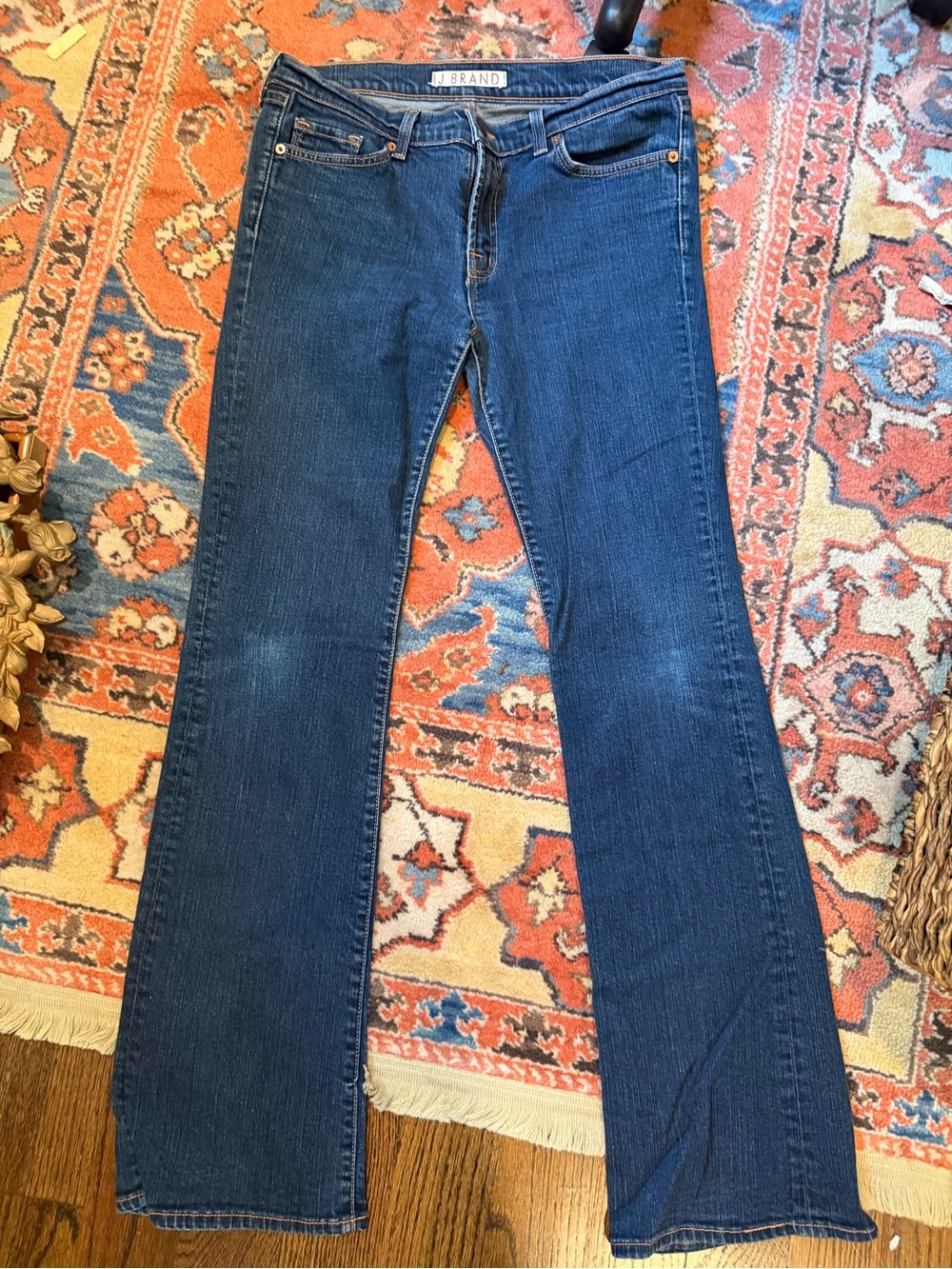 J Brand Indigo Flared Wide Leg Jeans